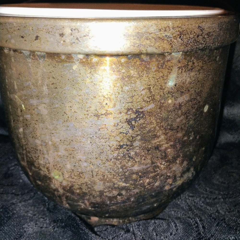 VNT Gorham NEWPORT Silver Plated Ice Bucket with White Ceramic/Glass Insert!